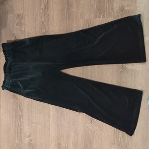 Allegra K green velour pants size small